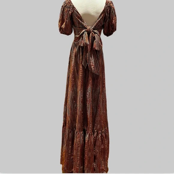 ‼️💥PRICE DROP ☄️ 
NWT Ramy Brook Striped Megan Cutout Maxi Dress Size XS - Picture 5 of 13